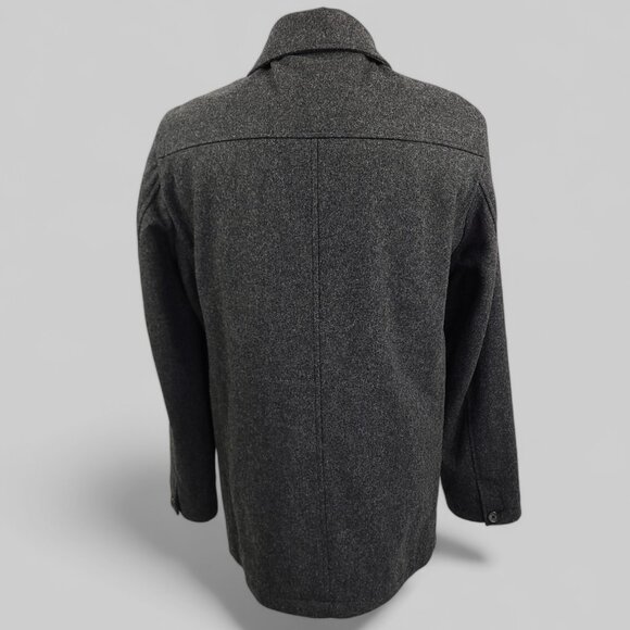 J Crew Men’s Wool Blend Car Coat Gray • Size Medium - Picture 8 of 15